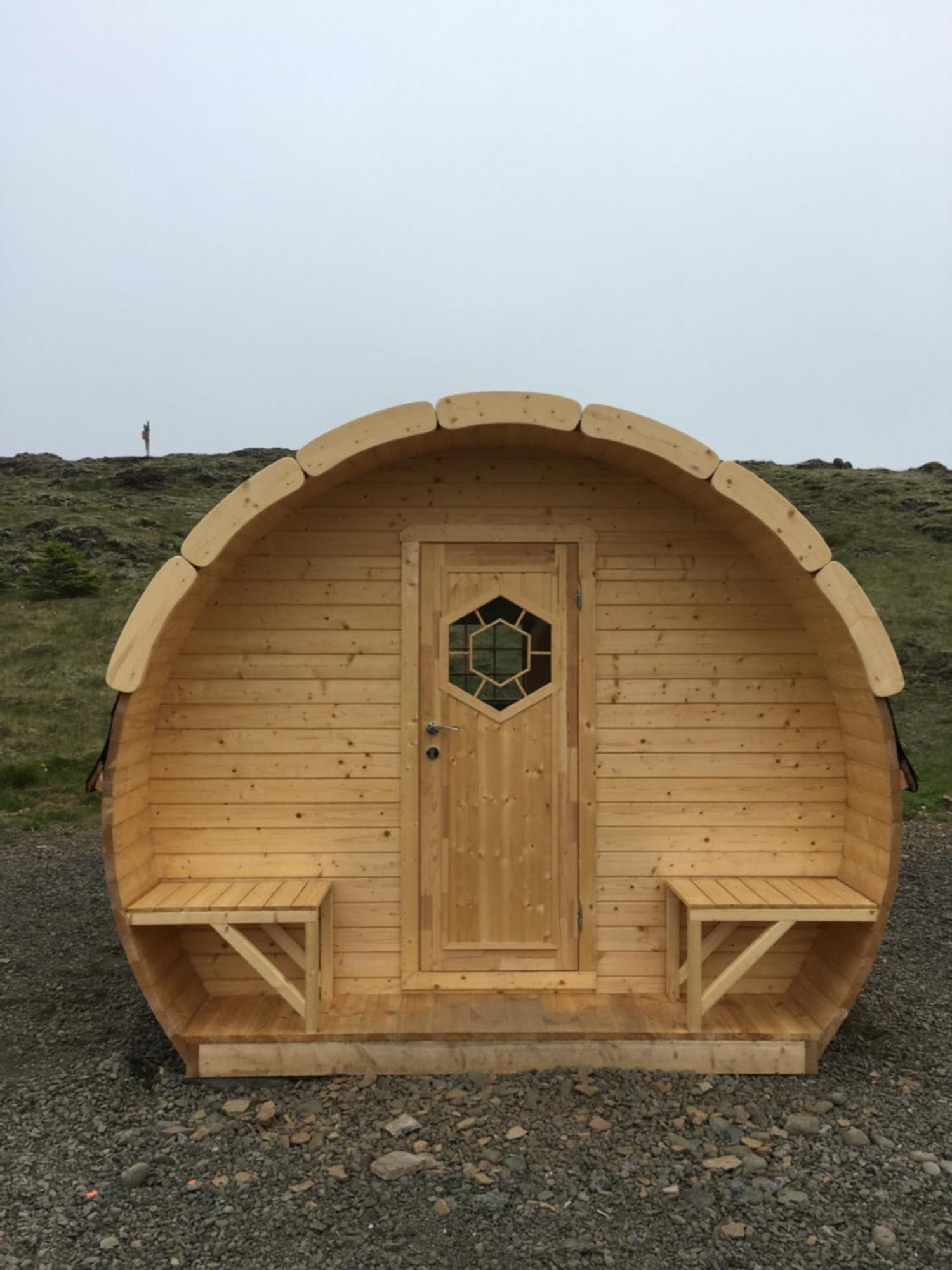 Framtid Camping Lodging Barrels Djúpivogur エクステリア 写真